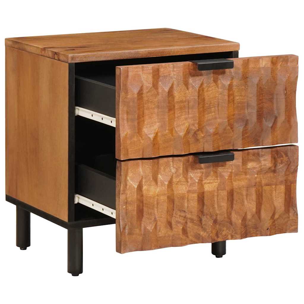 Cabinet de chevet avec tiroir 2 pcs Marron 40 x 33,5 x 46 cm - XIOS