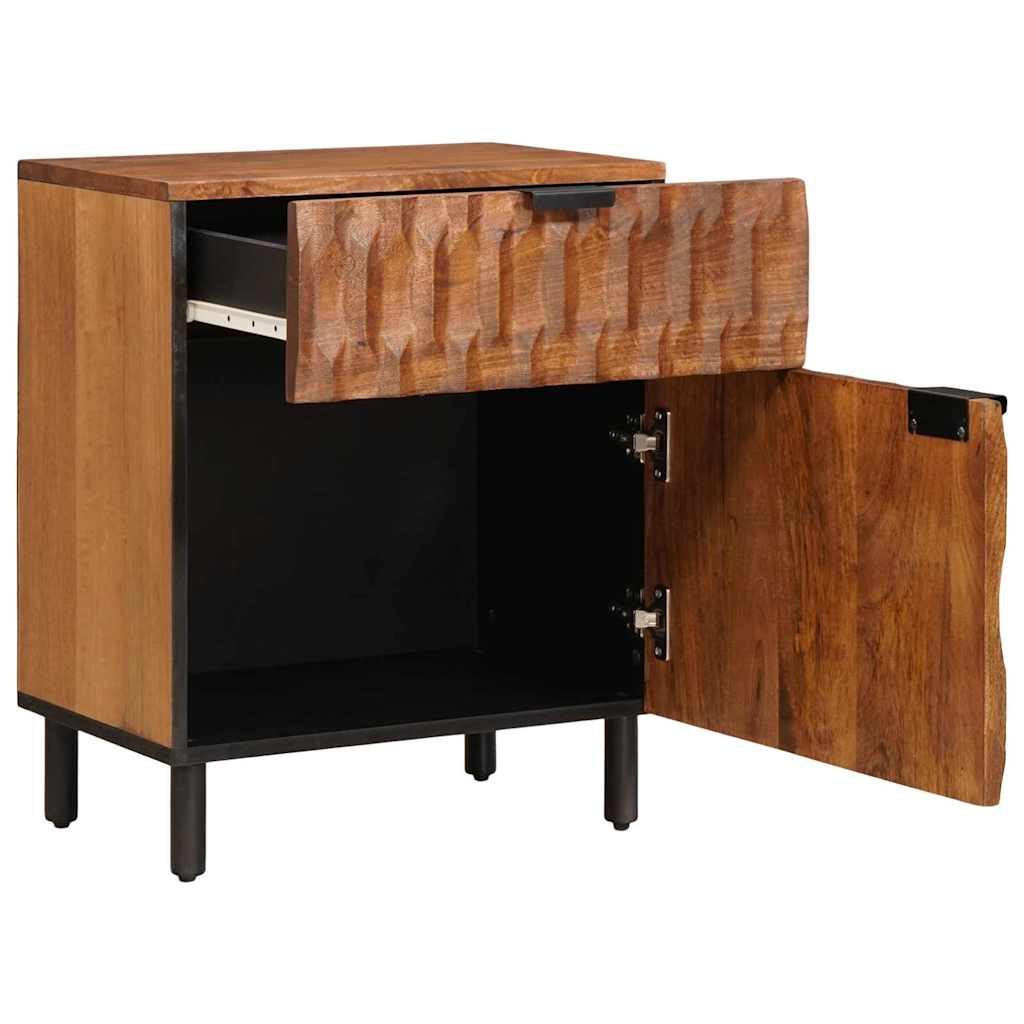 Cabinet de chevet Marron 50 x 33 x 60 cm Bois de mangue massif - XIOS