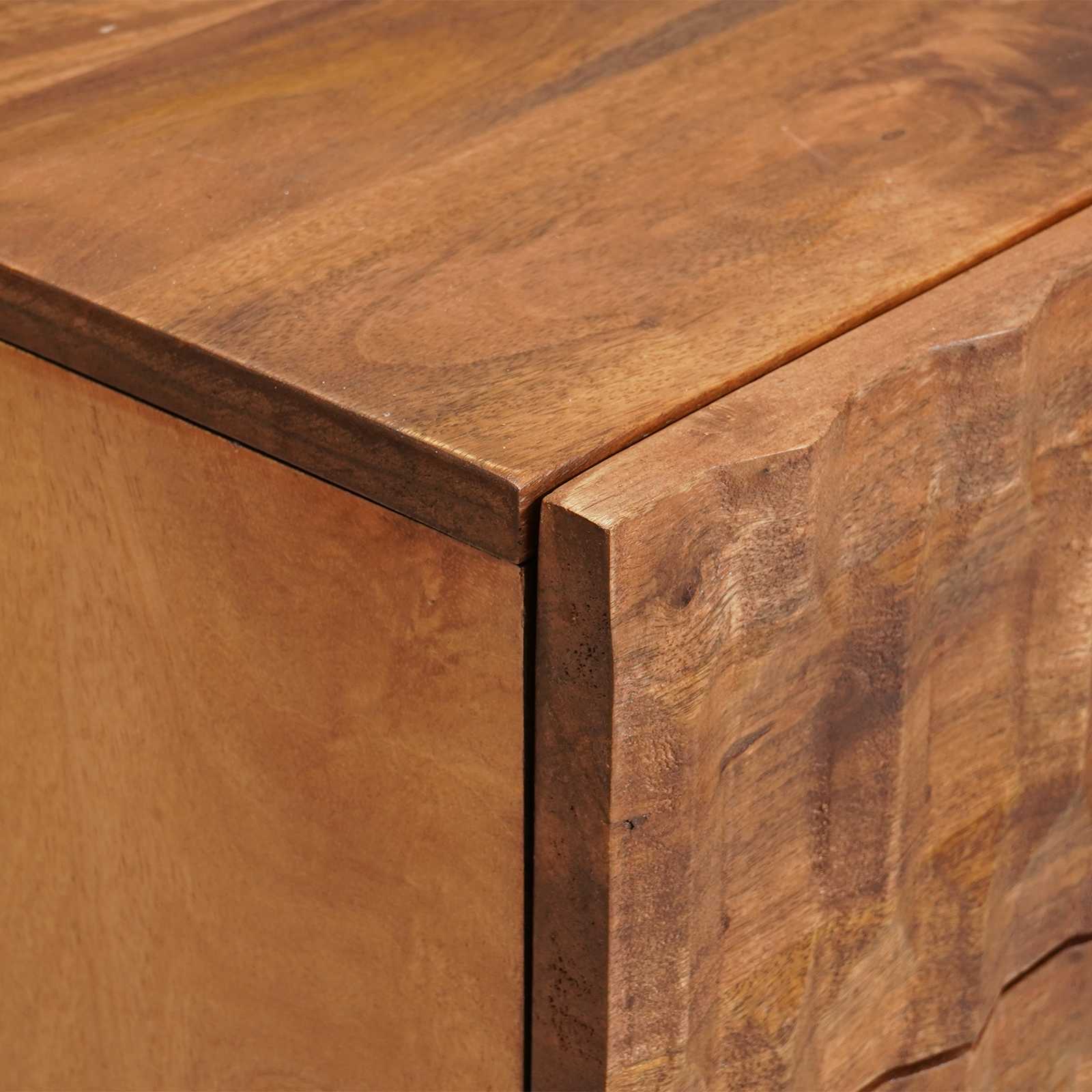 Cabinet de chevet Marron 50 x 33 x 62 cm Bois de mangue massif - XIOS