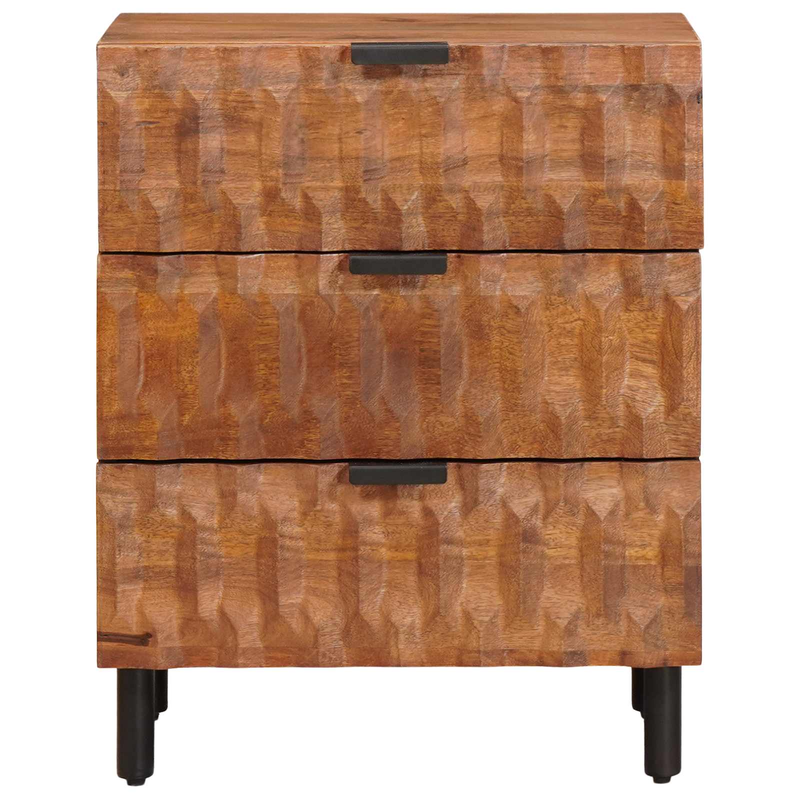 Cabinet de chevet Marron 50 x 33 x 62 cm Bois de mangue massif - XIOS