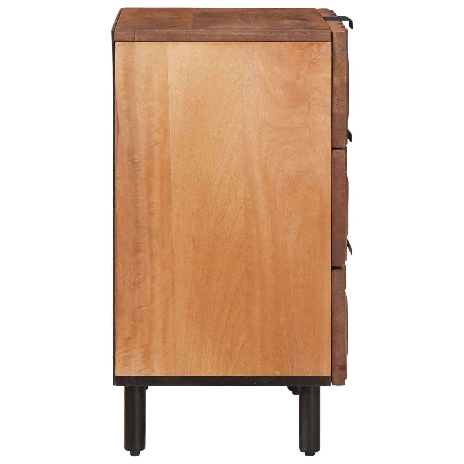 Cabinet de chevet Marron 50 x 33 x 62 cm Bois de mangue massif - XIOS