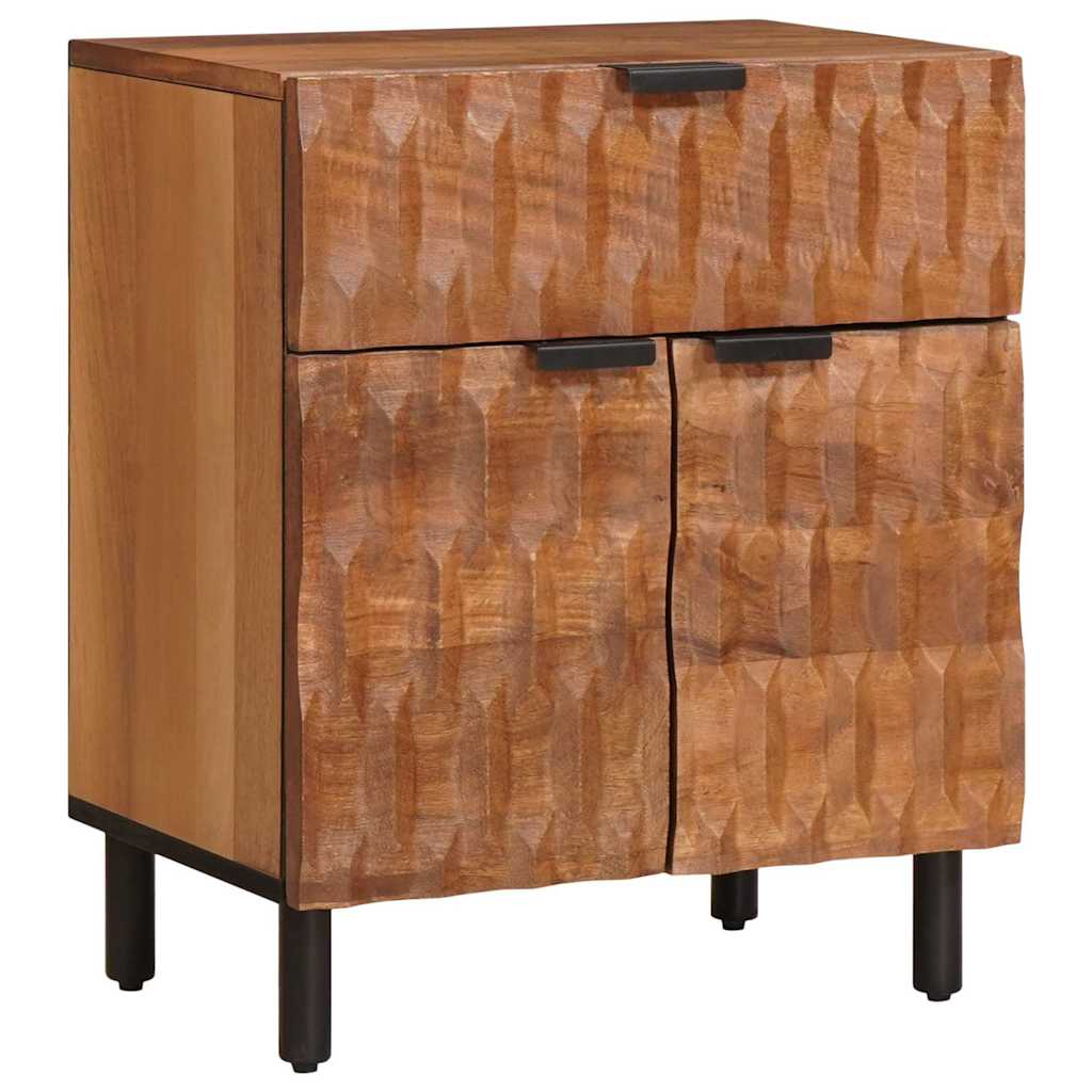 Cabinet de chevet Marron 50 x 33 x 60 cm Bois de mangue massif - XIOS