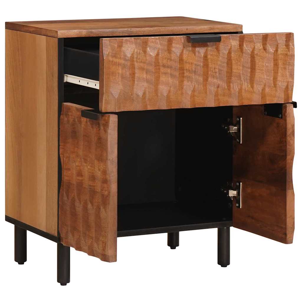 Cabinet de chevet Marron 50 x 33 x 60 cm Bois de mangue massif - XIOS