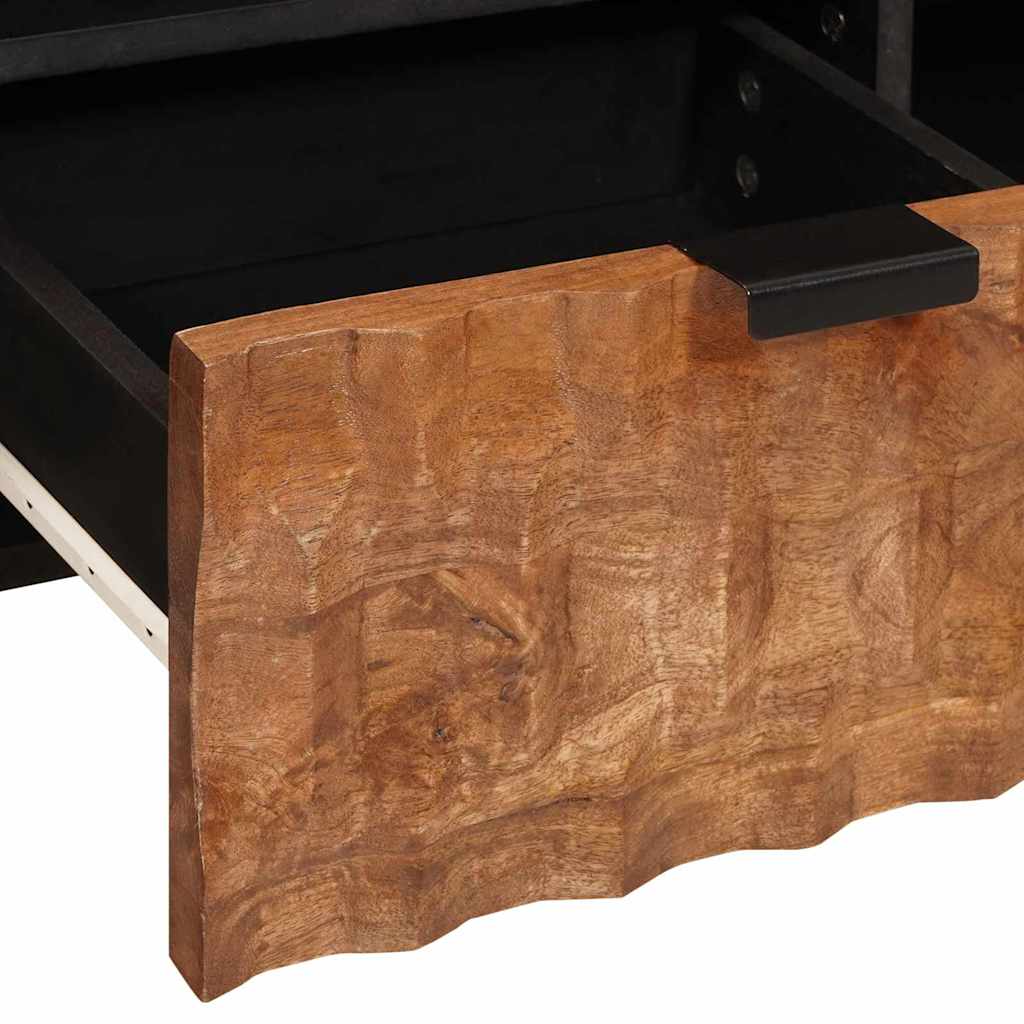 Meuble TV avec tiroir Finition Acacia Brun 100 x 33,5 x 46 cm - XIOS