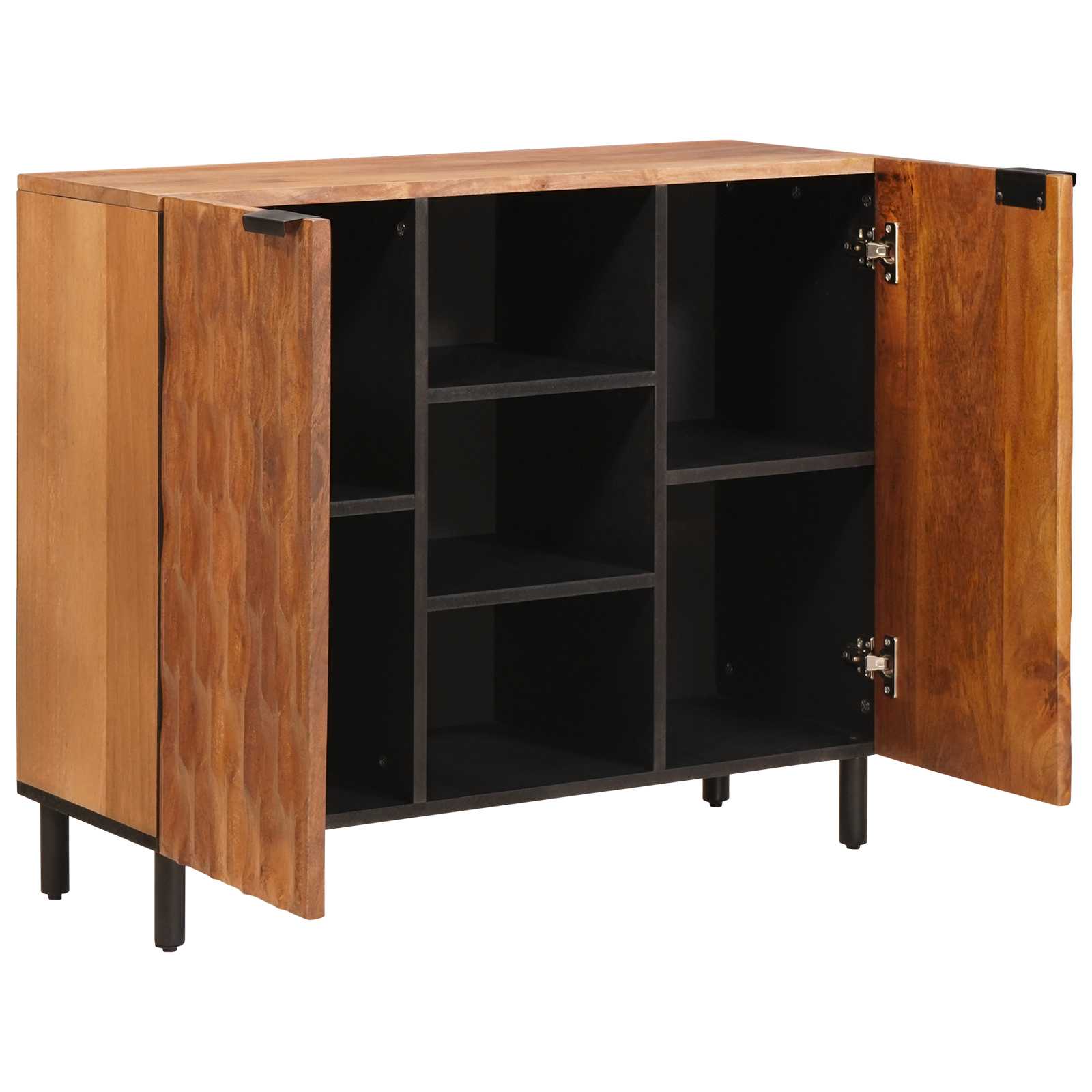 Buffet avec étagère Finition Acacia Brun 90 x 33 x 75 cm - XIOS