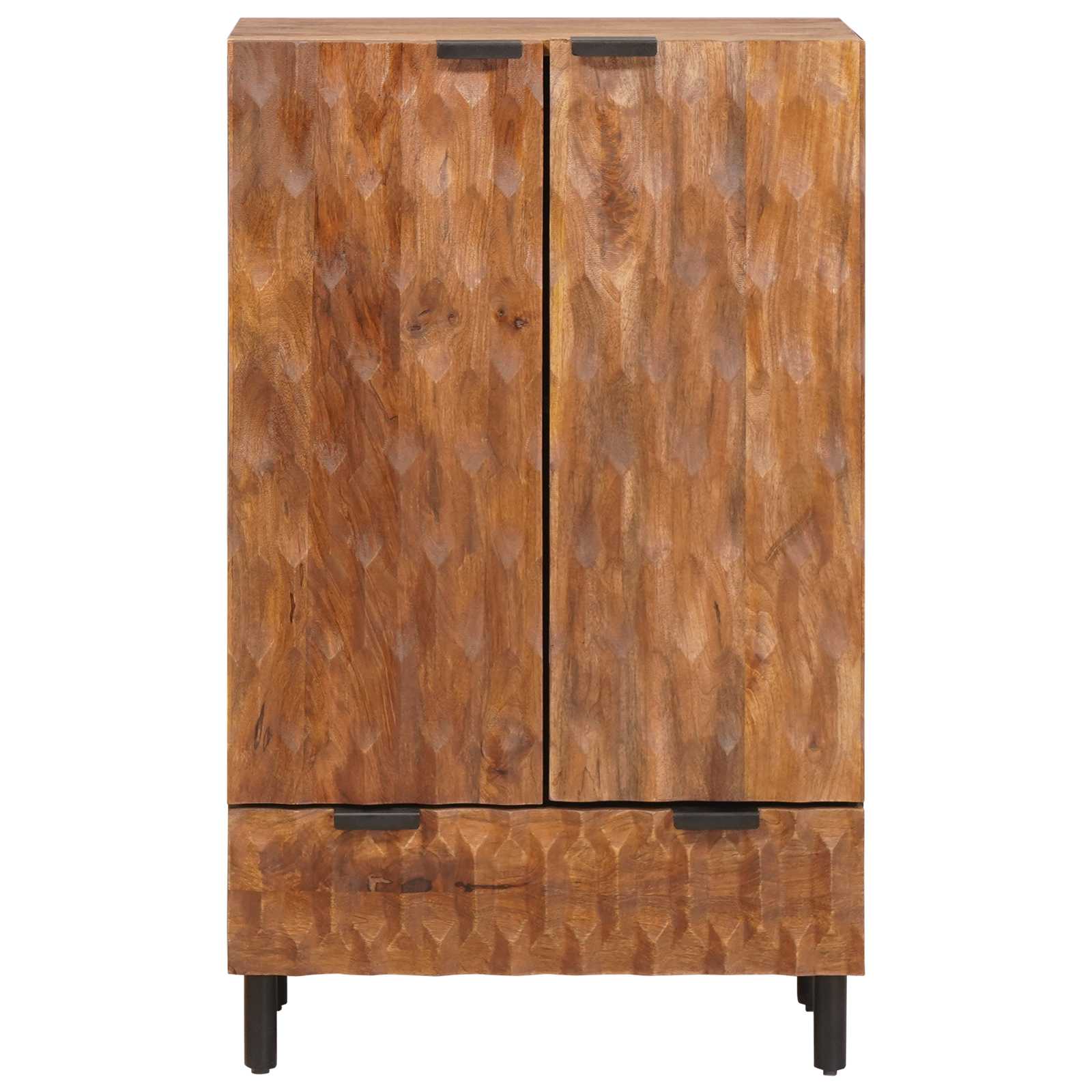 Haut Armoire avec tiroir Finition Acacia Brun 60 x 33 x 100 cm - XIOS