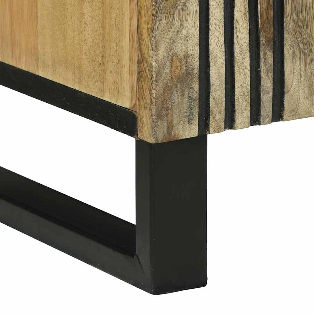 Meuble TV Marron 105 x 33 x 46 cm bois de manguier massif - XIOS