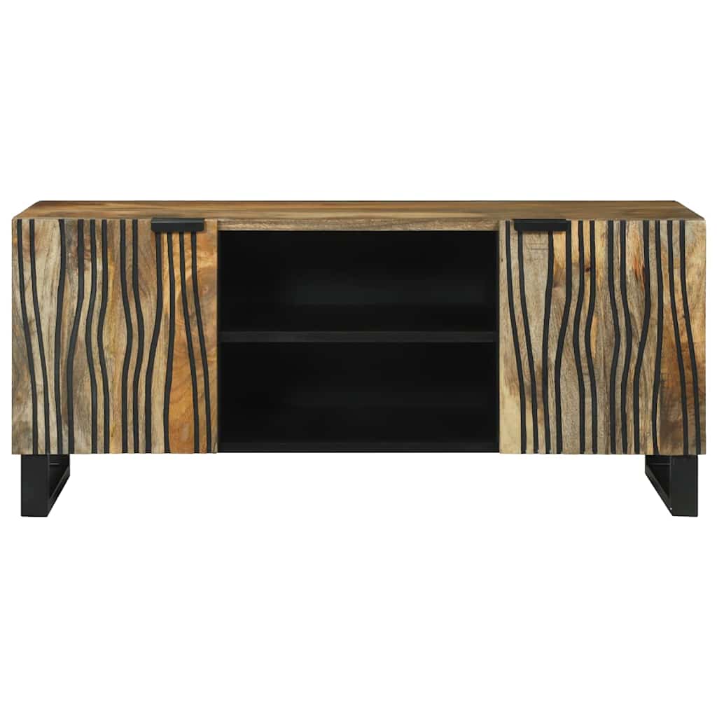 Meuble TV Marron 105 x 33 x 46 cm bois de manguier massif - XIOS