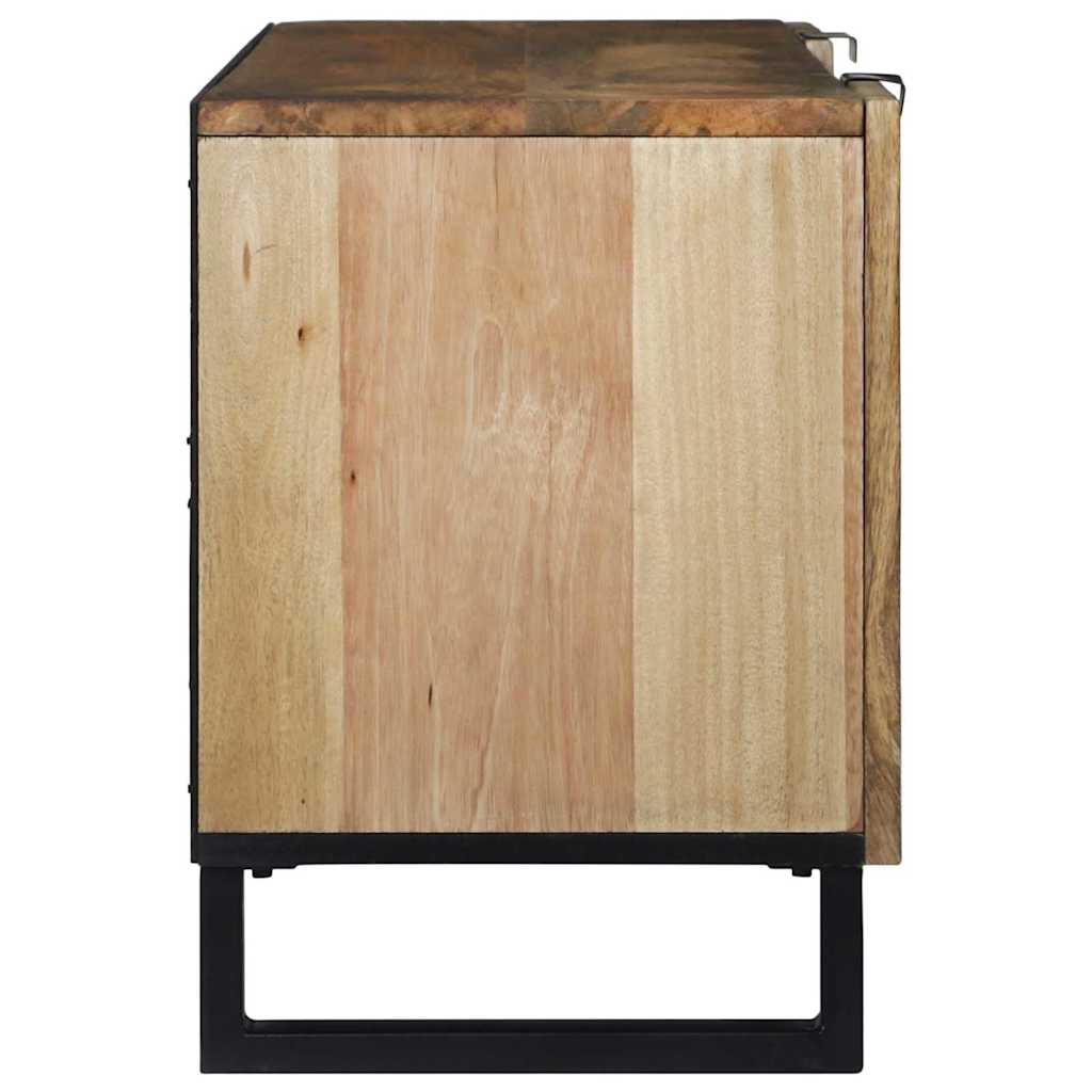 Meuble TV Marron 105 x 33 x 46 cm bois de manguier massif - XIOS