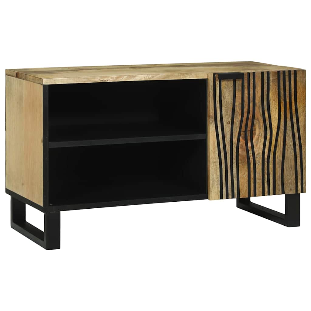 Meuble TV Marron 80 x 33 x 46 cm bois de manguier massif - XIOS