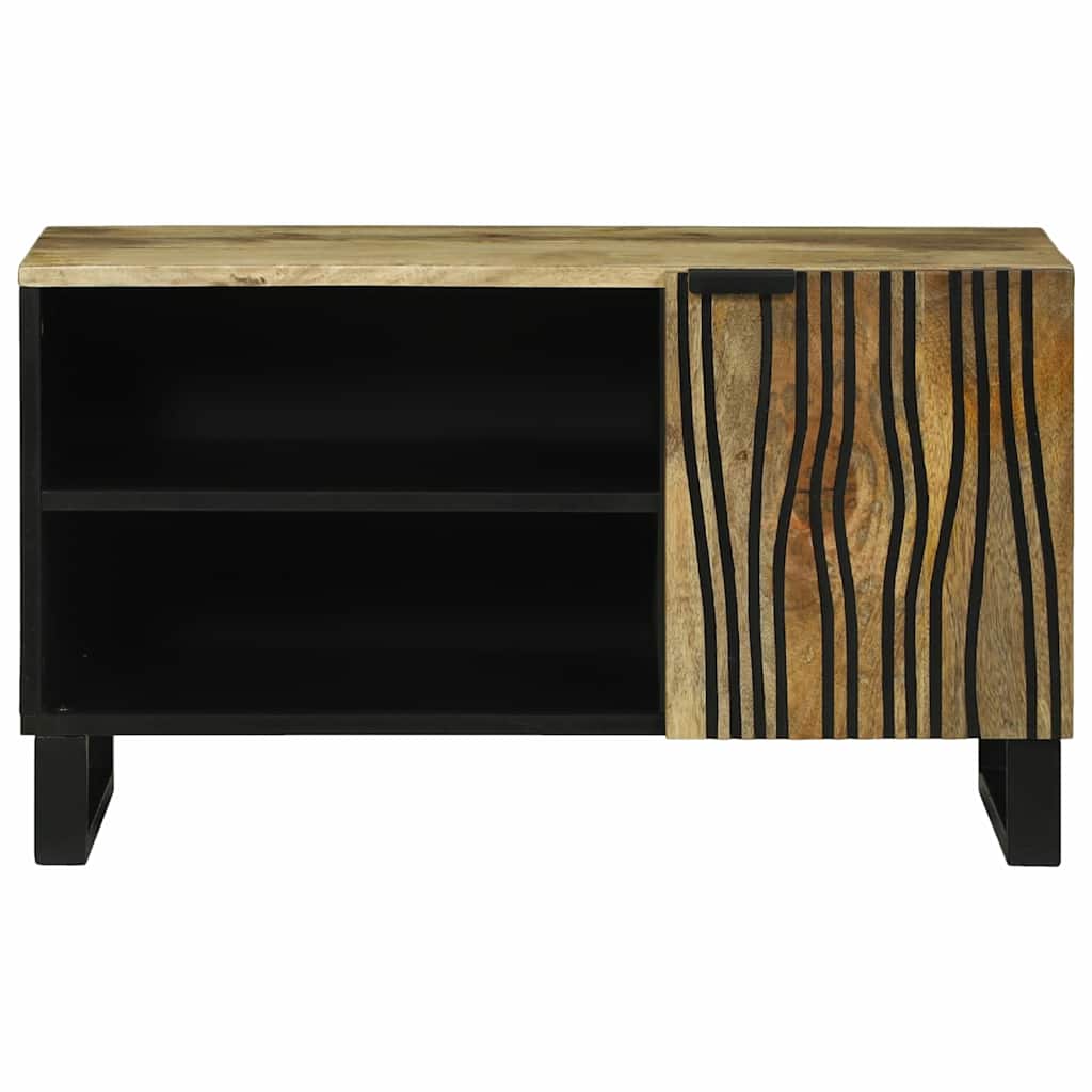 Meuble TV Marron 80 x 33 x 46 cm bois de manguier massif - XIOS