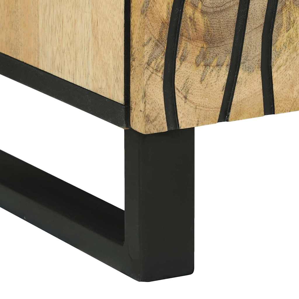Buffet Marron 60 x 33 x 75 cm bois de manguier massif - XIOS