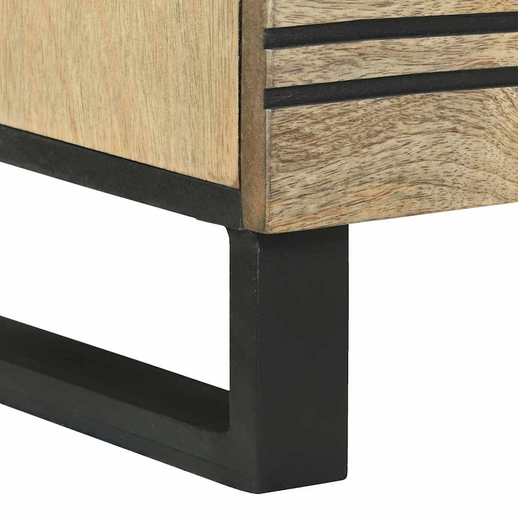 Buffet Marron 80 x 33 x 75 cm bois de manguier massif - XIOS