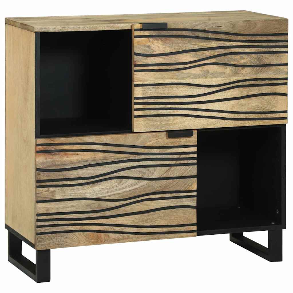 Buffet Marron 80 x 33 x 75 cm bois de manguier massif - XIOS