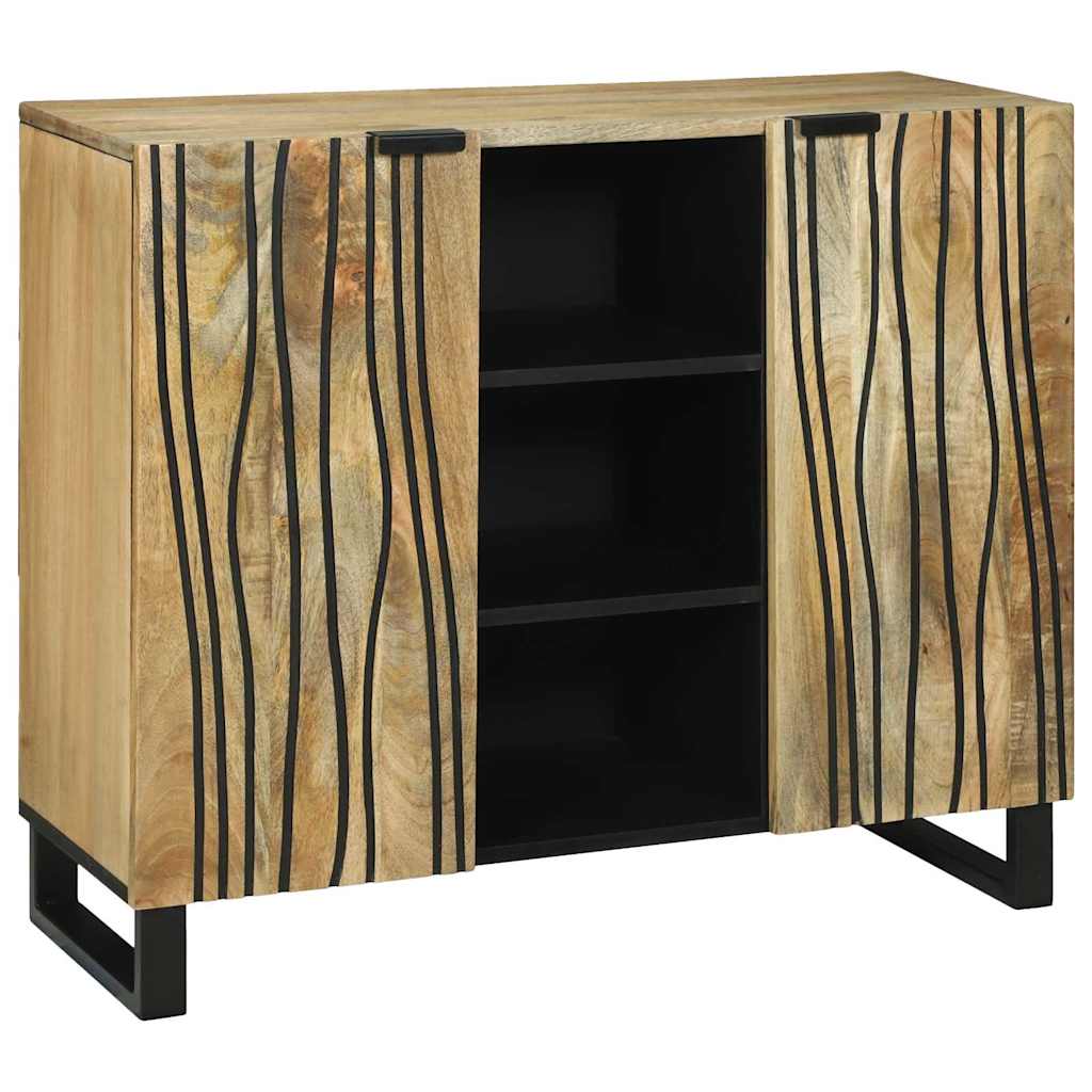 Buffet Marron 90 x 33 x 75 cm bois de manguier massif - XIOS