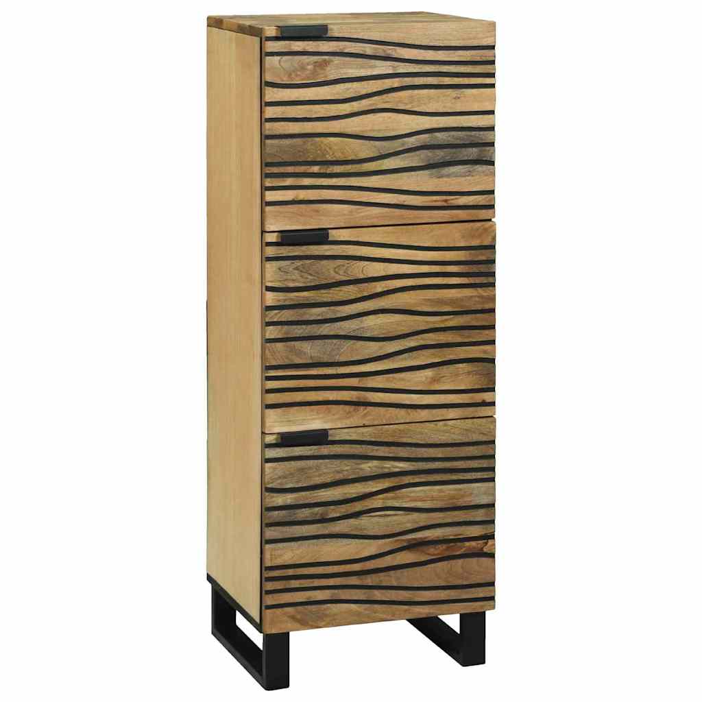 Highboard Marron 40 x 33 x 110 cm bois de manguier massif - XIOS