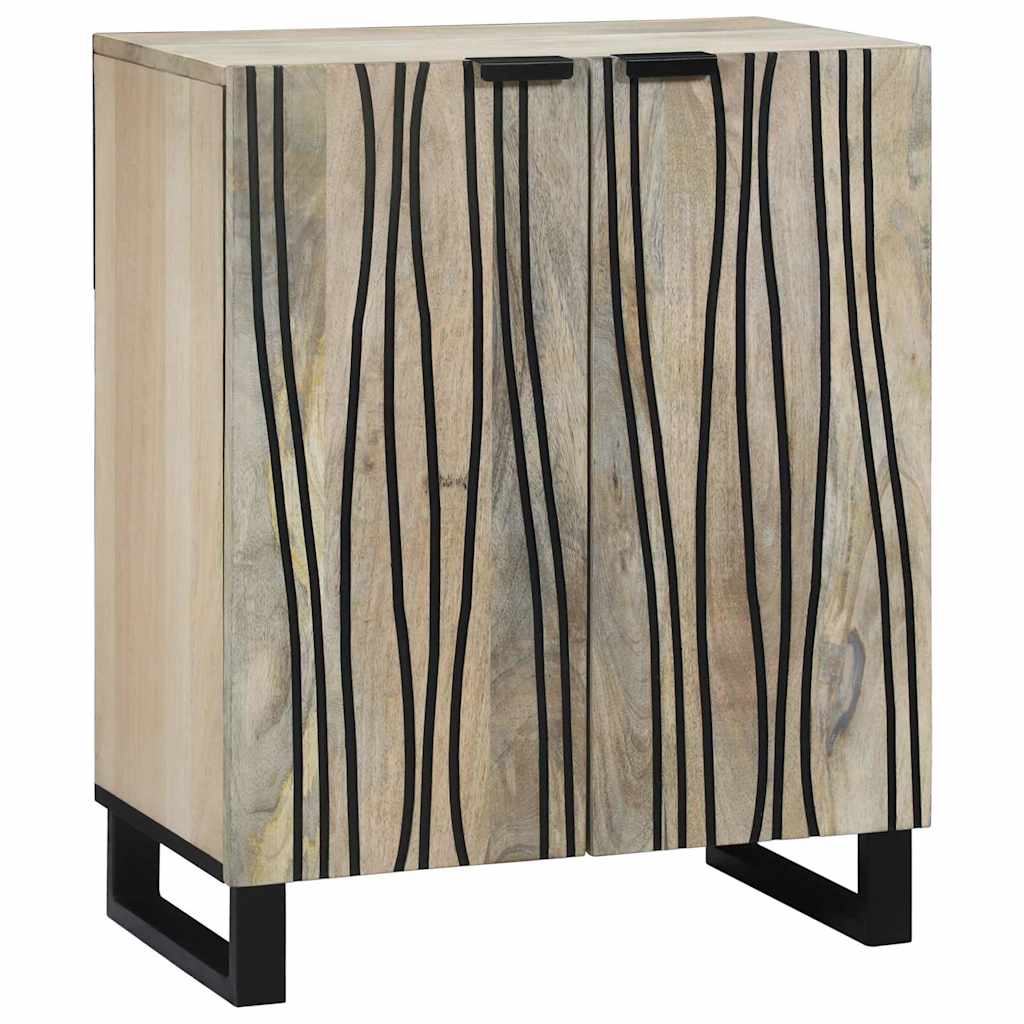 Buffet Blanc 60 x 33.5 x 75 cm Bois de manguier massif - XIOS