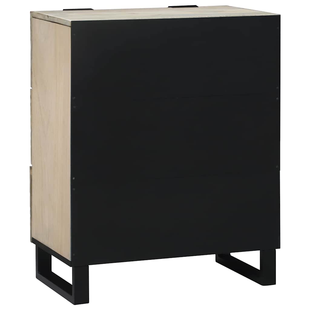 Buffet Blanc 60 x 33.5 x 75 cm Bois de manguier massif - XIOS