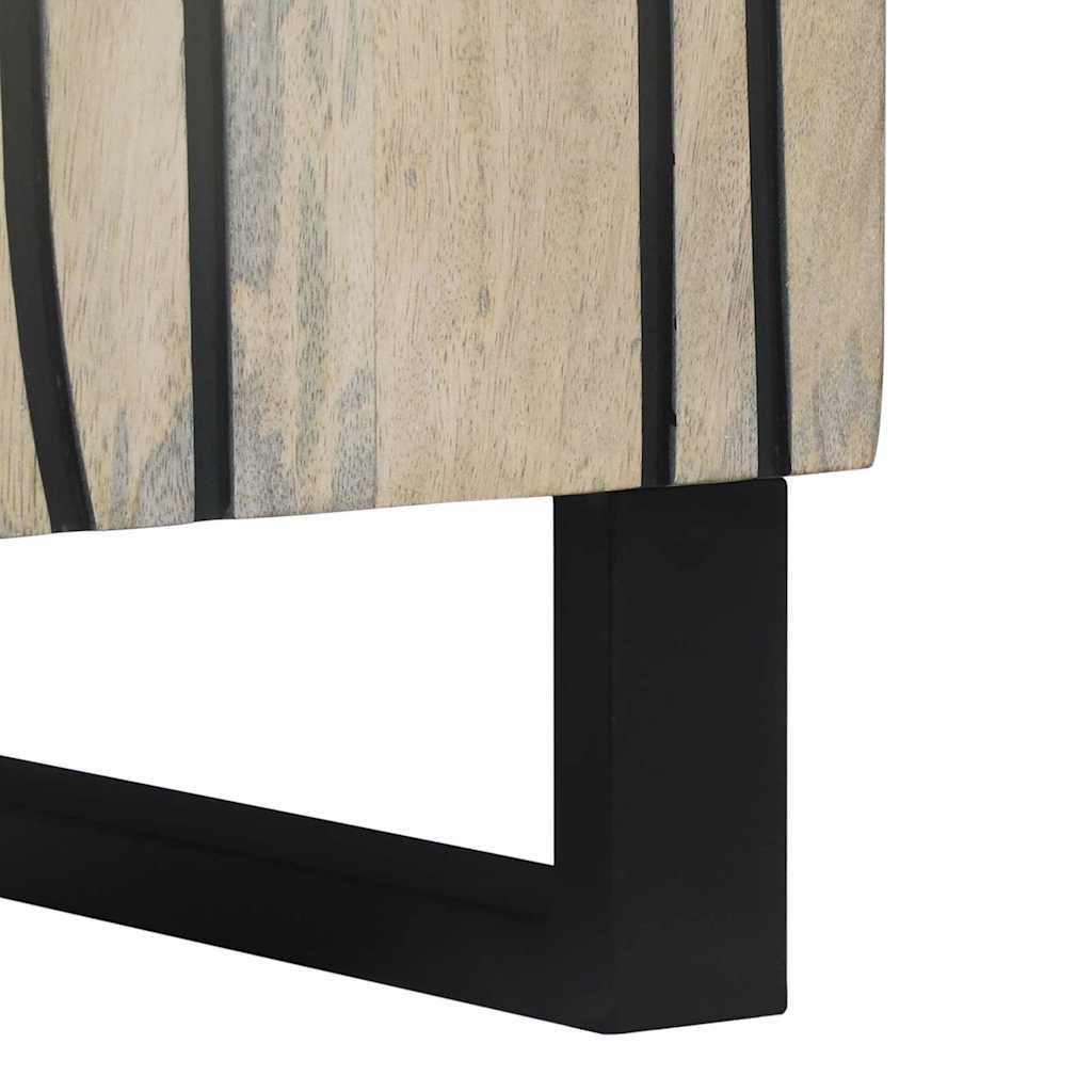 Buffet Blanc 40 x 33 x 75 cm bois de manguier massif - XIOS