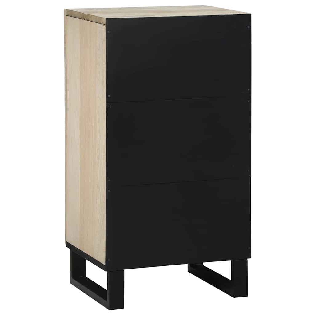 Buffet Blanc 40 x 33 x 75 cm bois de manguier massif - XIOS