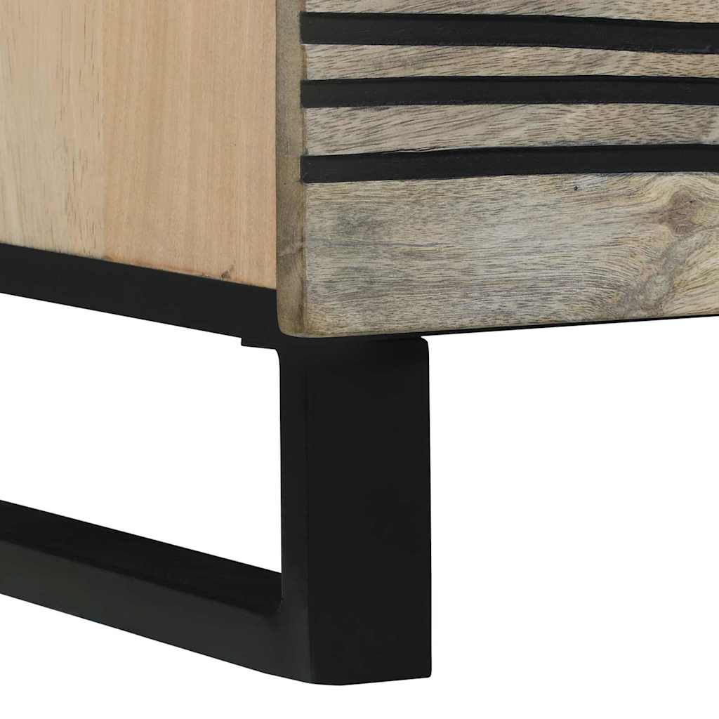 Buffet Blanc 80 x 33 x 75 cm bois de manguier massif - XIOS