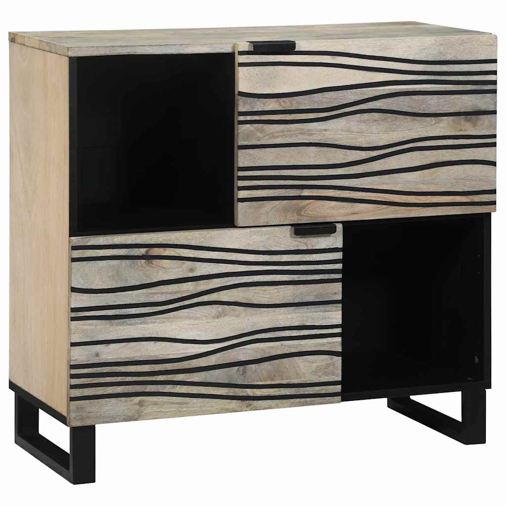 Buffet Blanc 80 x 33 x 75 cm bois de manguier massif - XIOS