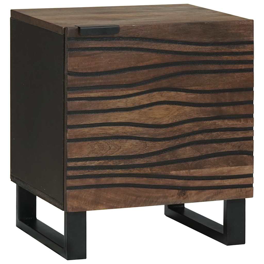 Cabinet de chevet Noyer 40 x 33 x 46 cm bois de manguier massif - XIOS