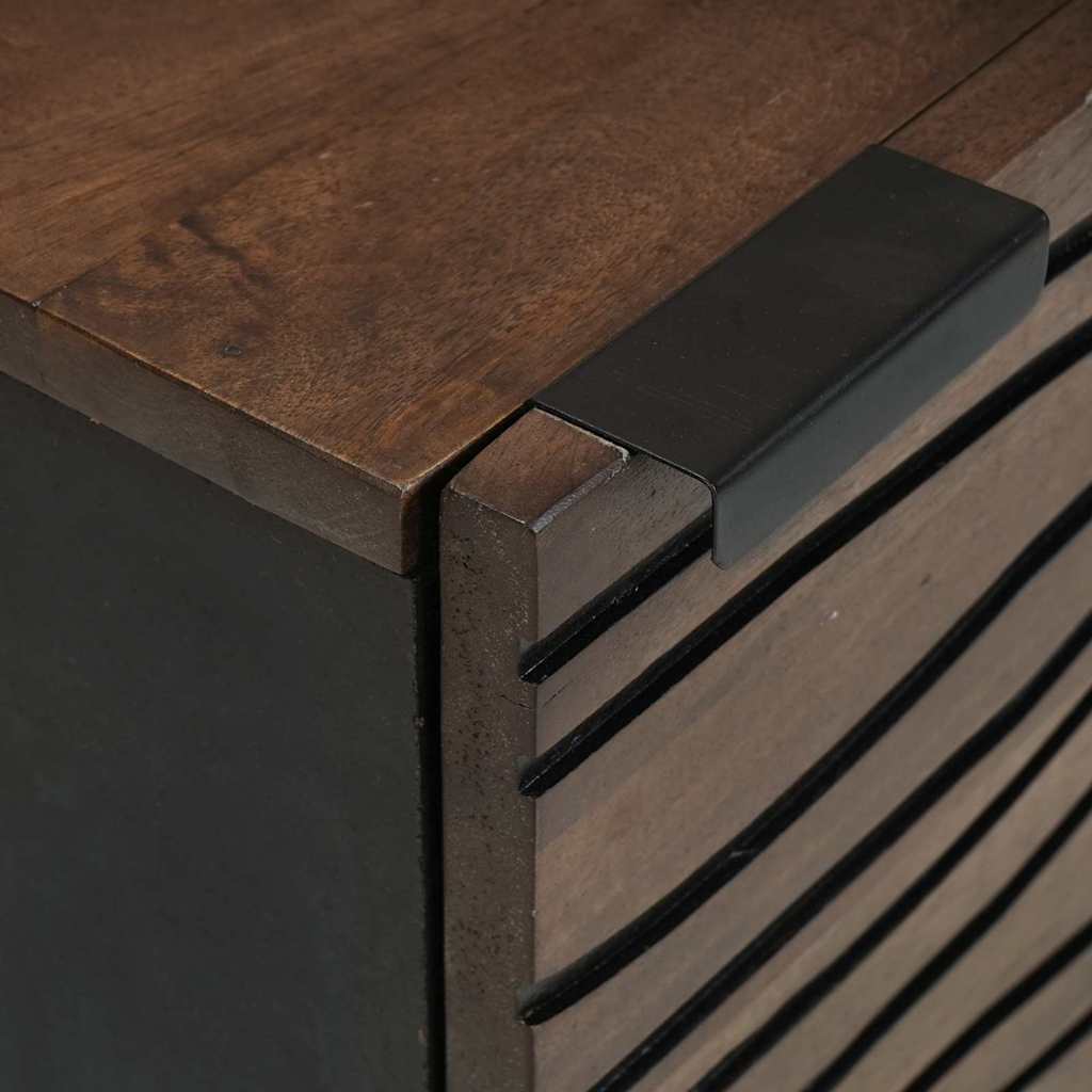 Cabinet de chevet 2 pcs Noyer 40 x 33 x 46 cm - XIOS