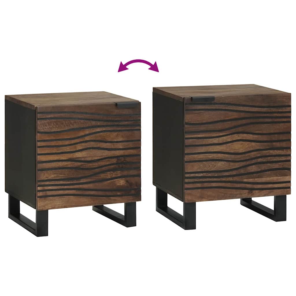 Cabinet de chevet 2 pcs Noyer 40 x 33 x 46 cm - XIOS