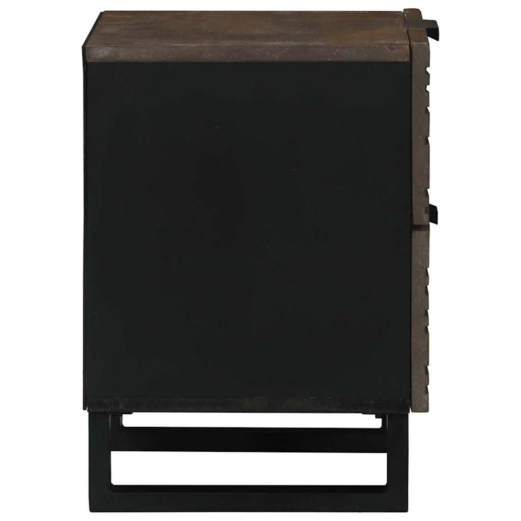 Cabinet de chevet Noyer 40 x 33 x 46 cm bois de manguier massif - XIOS