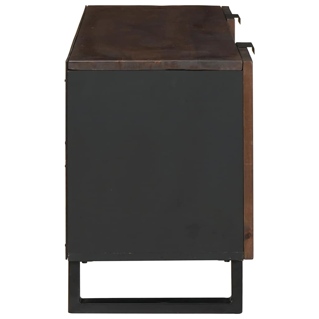 Meuble TV Marron 105 x 33 x 46 cm bois de manguier massif - XIOS