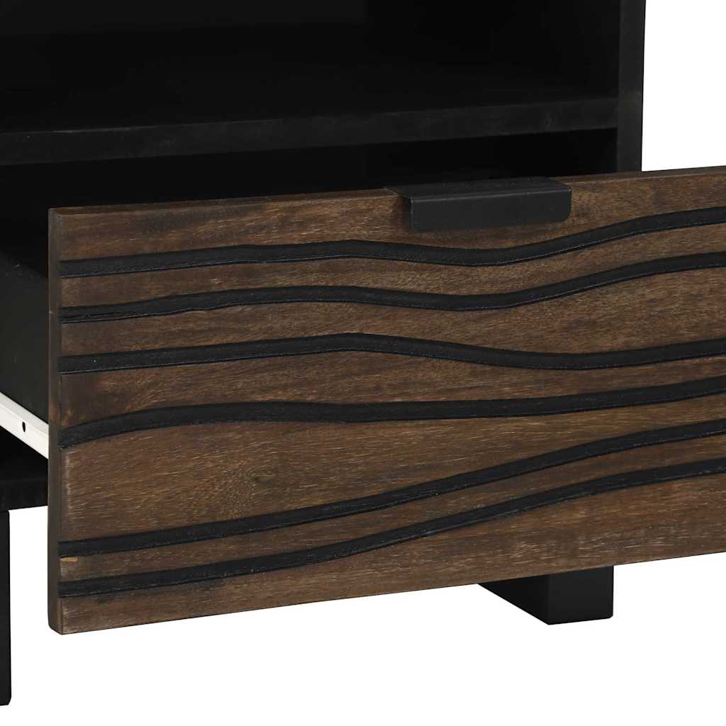 Cabinet de chevet avec tiroir 2 pcs Noyer 40 x 33 x 46 cm - XIOS