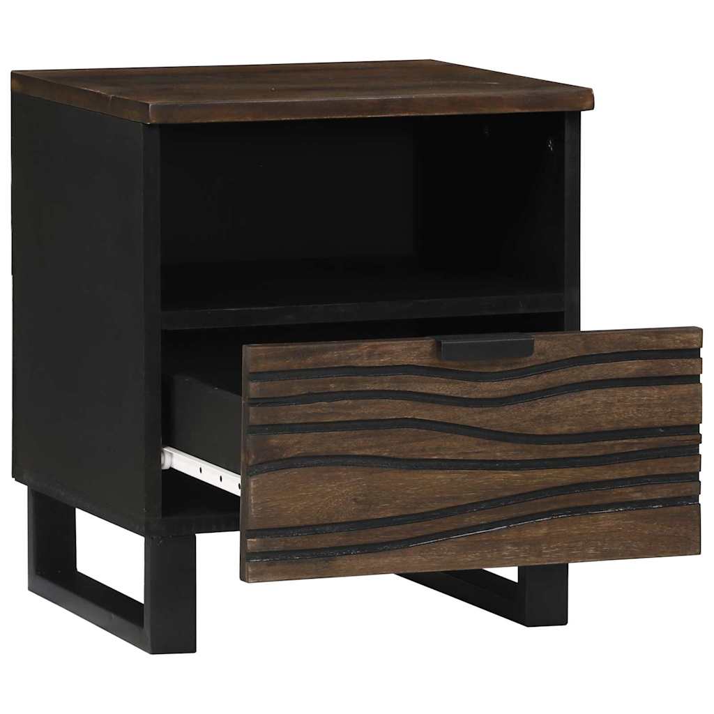 Cabinet de chevet avec tiroir 2 pcs Noyer 40 x 33 x 46 cm - XIOS