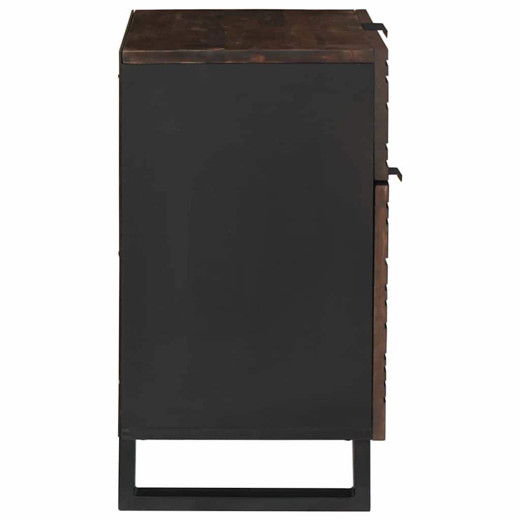 Cabinet de chevet Noyer 50 x 33 x 60 cm bois de manguier massif - XIOS