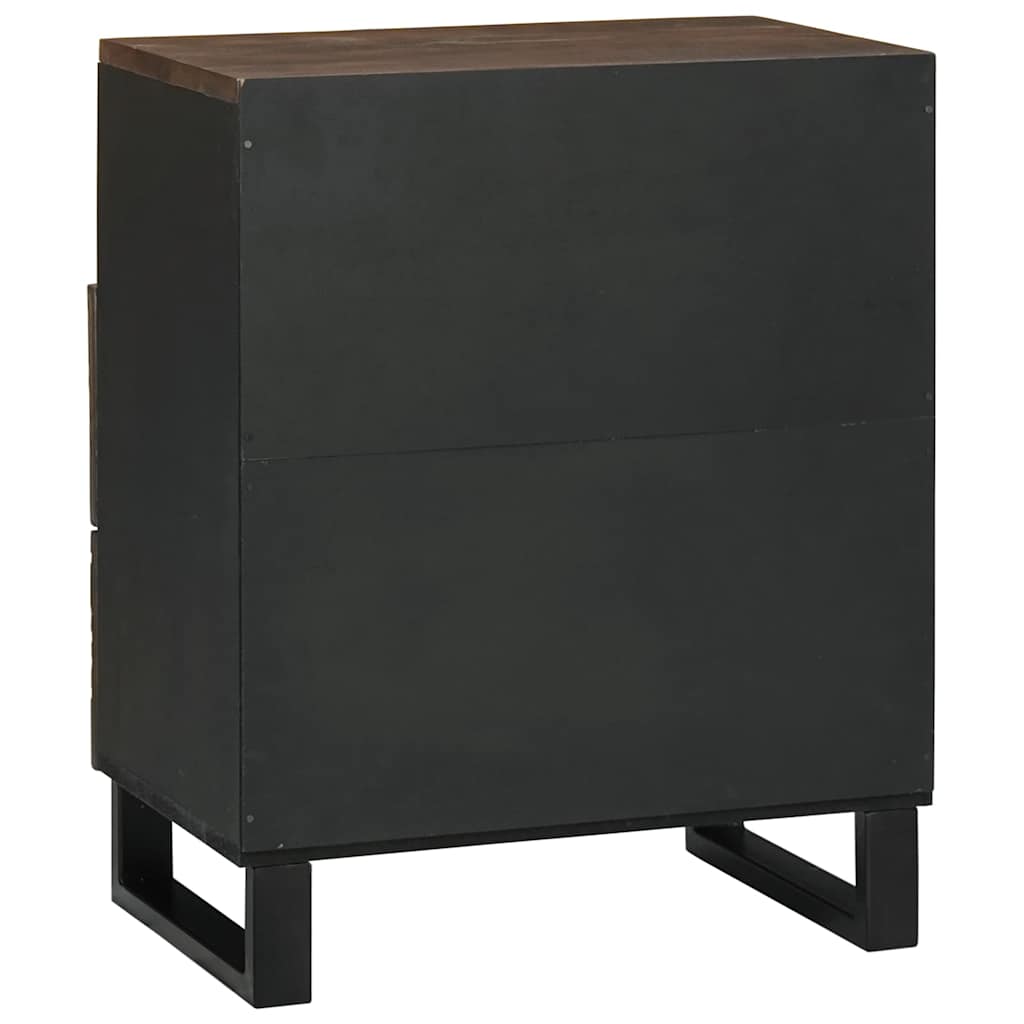 Cabinet de chevet Noyer 50 x 33 x 60 cm bois de manguier massif - XIOS