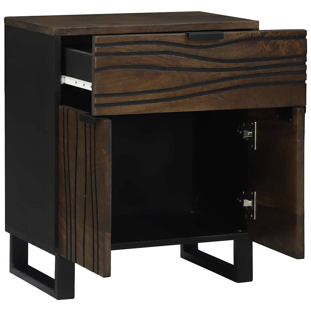 Cabinet de chevet Noyer 50 x 33 x 60 cm bois de manguier massif - XIOS