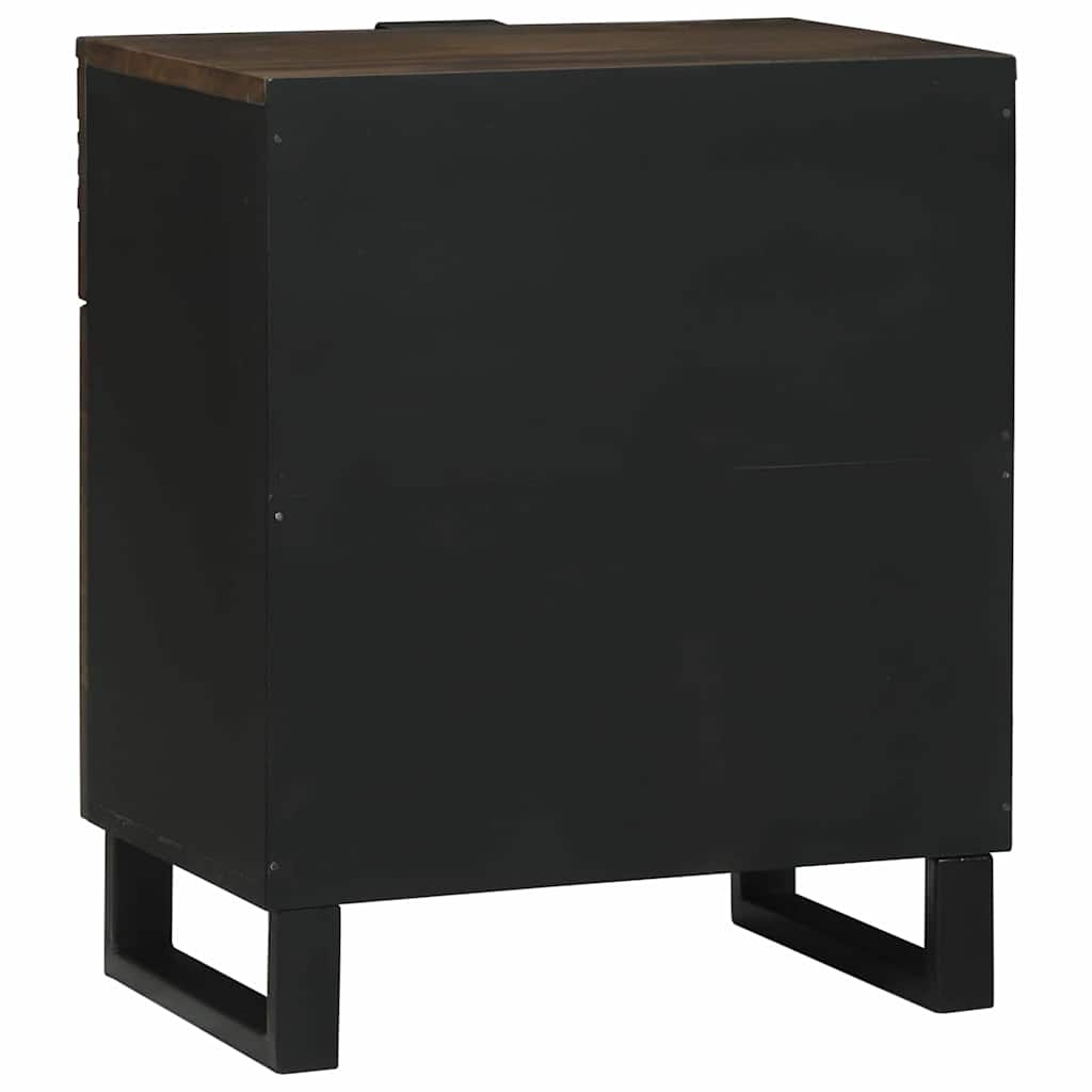 Cabinet de chevet Noyer 50 x 33 x 60 cm bois de manguier massif - XIOS