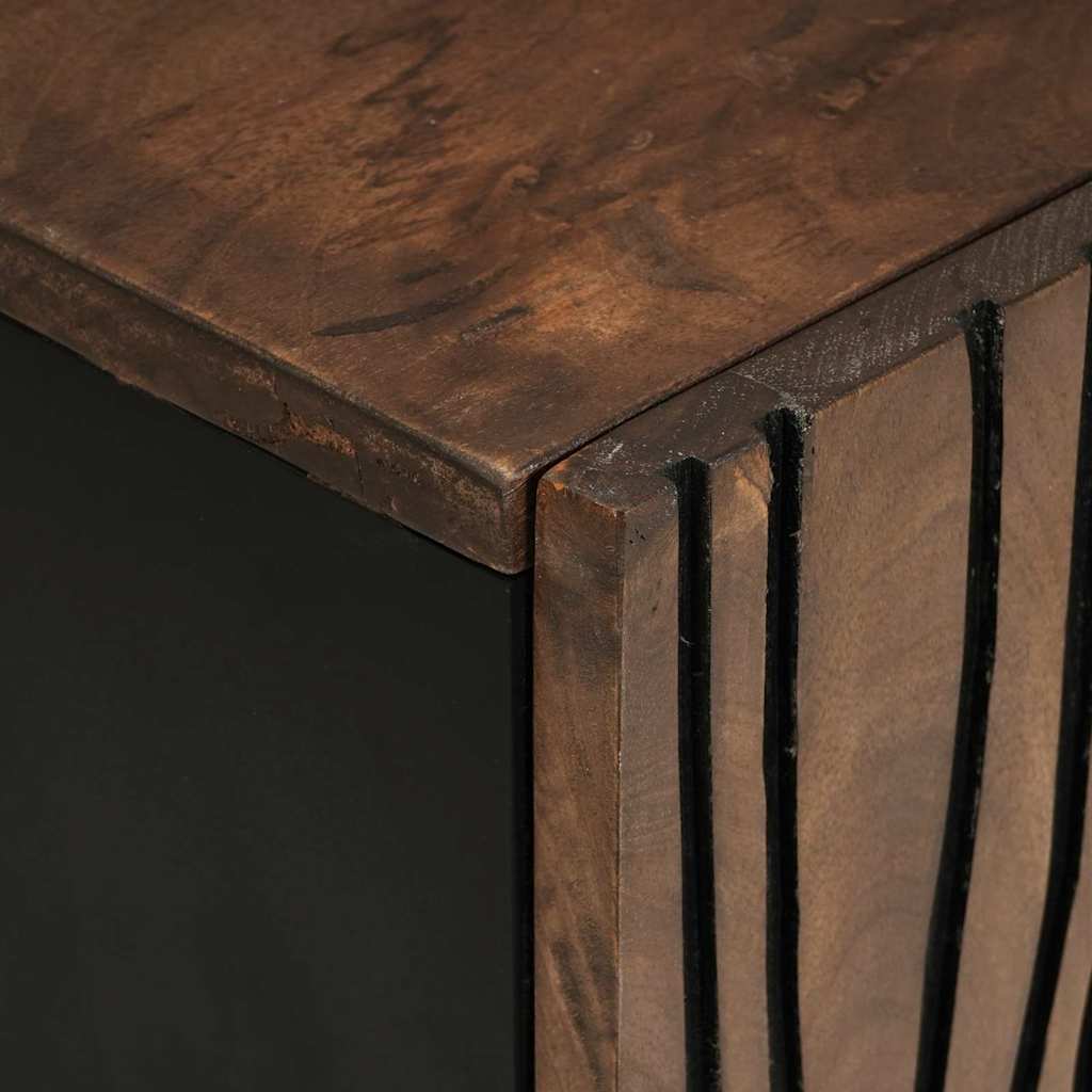 Meuble TV Marron 105 x 33 x 46 cm bois de manguier massif - XIOS