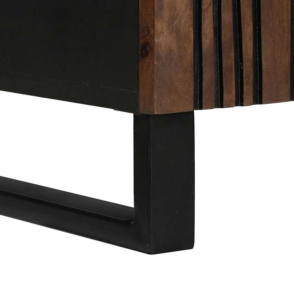 Meuble TV Marron 105 x 33 x 46 cm bois de manguier massif - XIOS