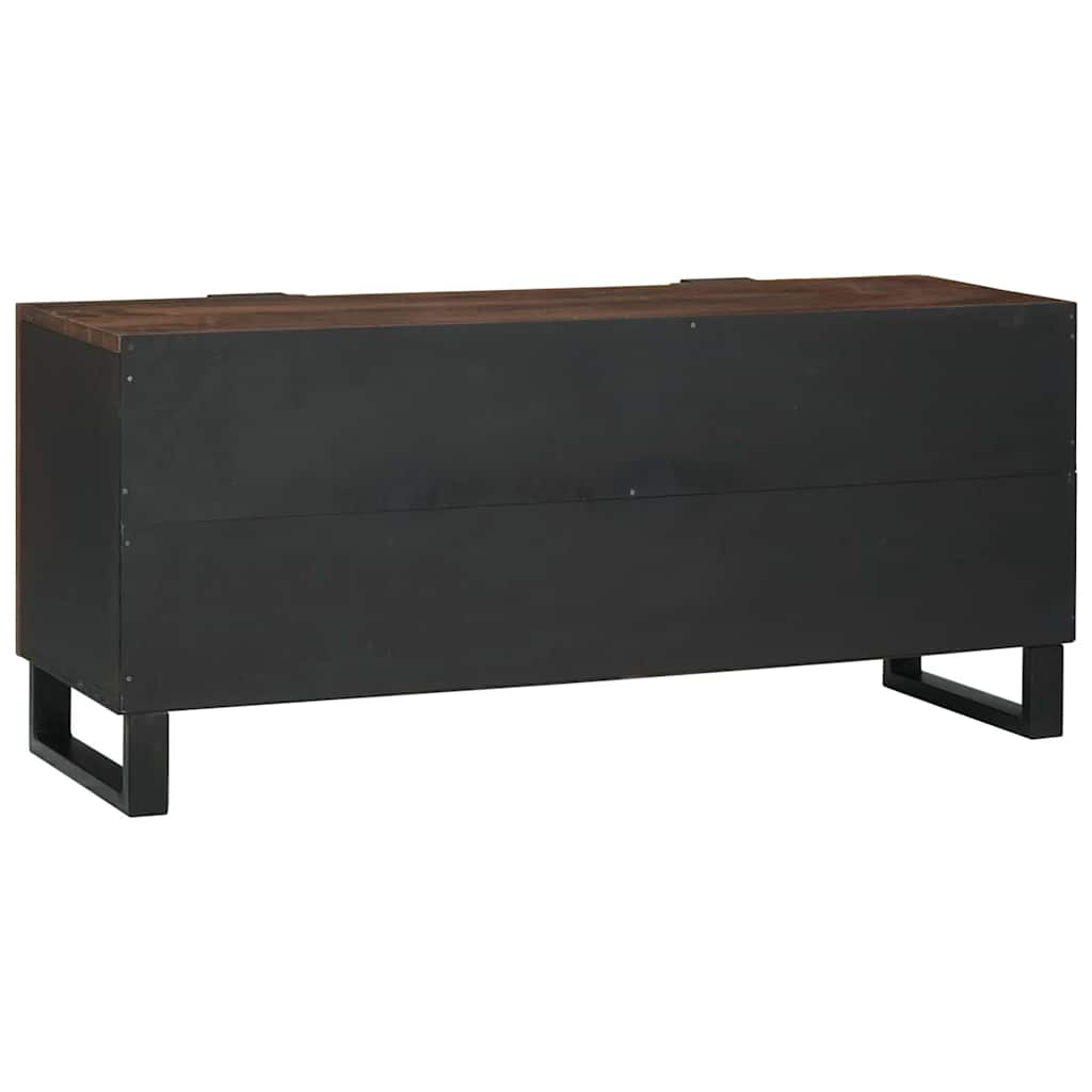 Meuble TV Marron 105 x 33 x 46 cm bois de manguier massif - XIOS