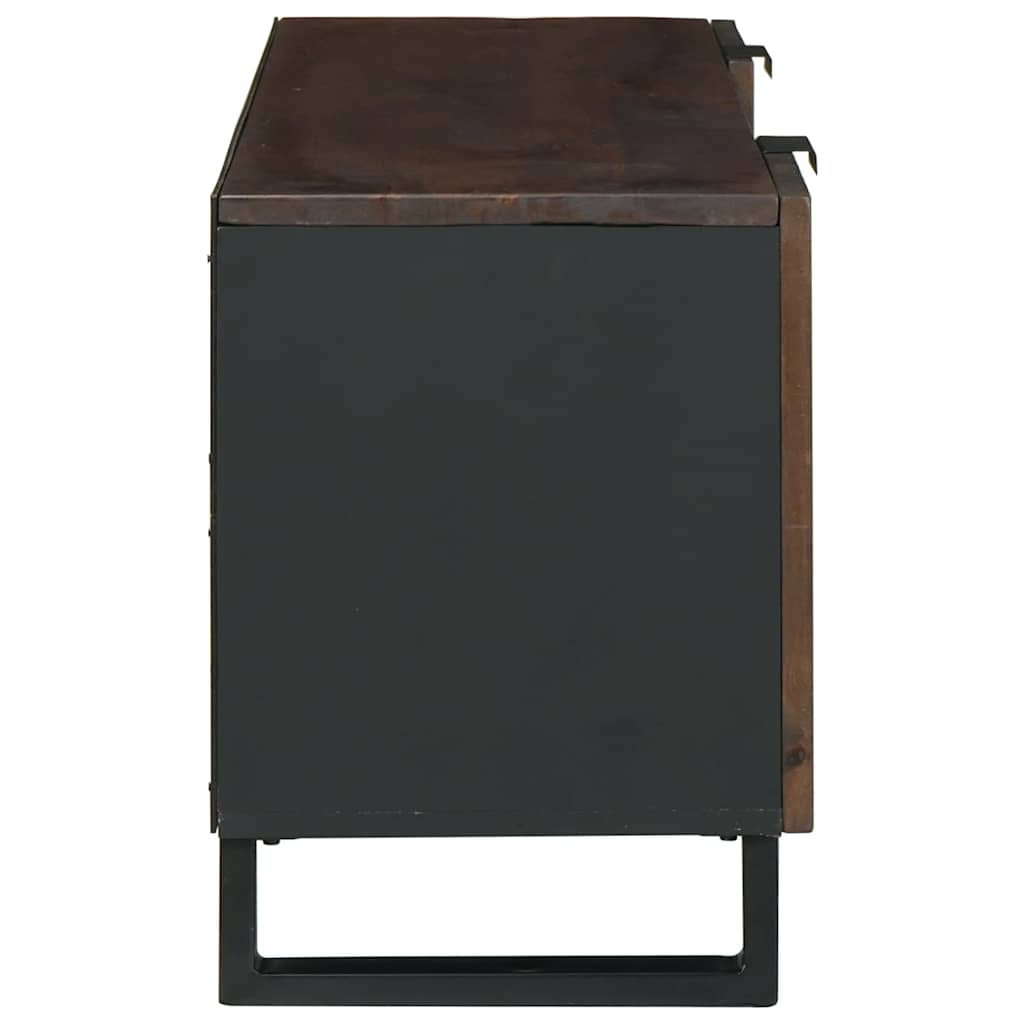 Meuble TV Marron 105 x 33 x 46 cm bois de manguier massif - XIOS
