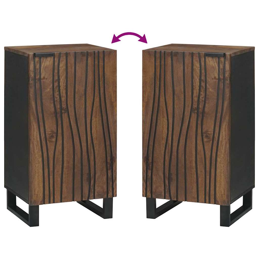 Buffet Marron 40 x 33 x 75 cm bois de manguier massif - XIOS