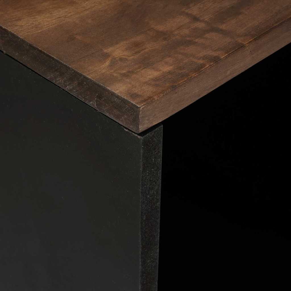 Buffet Marron 80 x 33 x 75 cm bois de manguier massif - XIOS