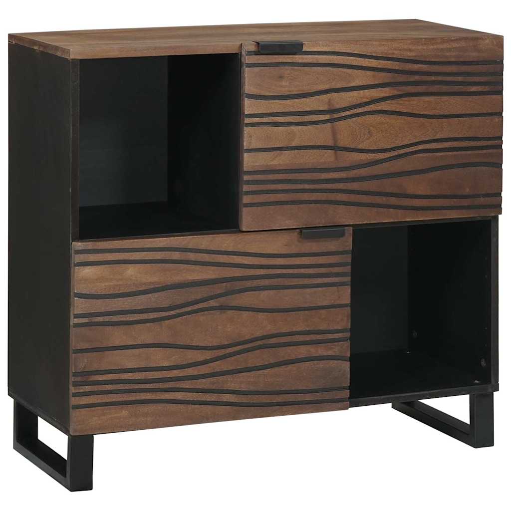 Buffet Marron 80 x 33 x 75 cm bois de manguier massif - XIOS
