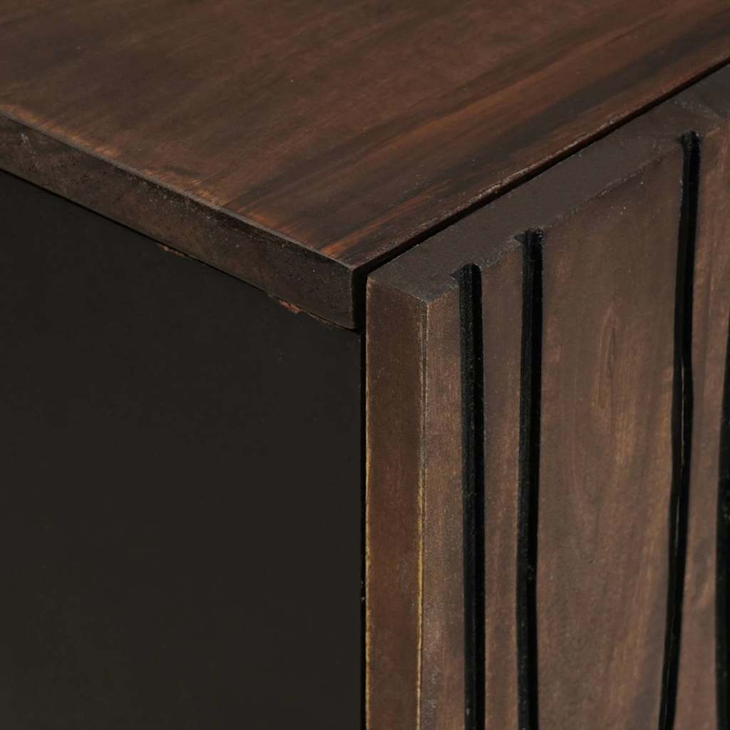 Buffet Marron 90 x 33 x 75 cm bois de manguier massif - XIOS