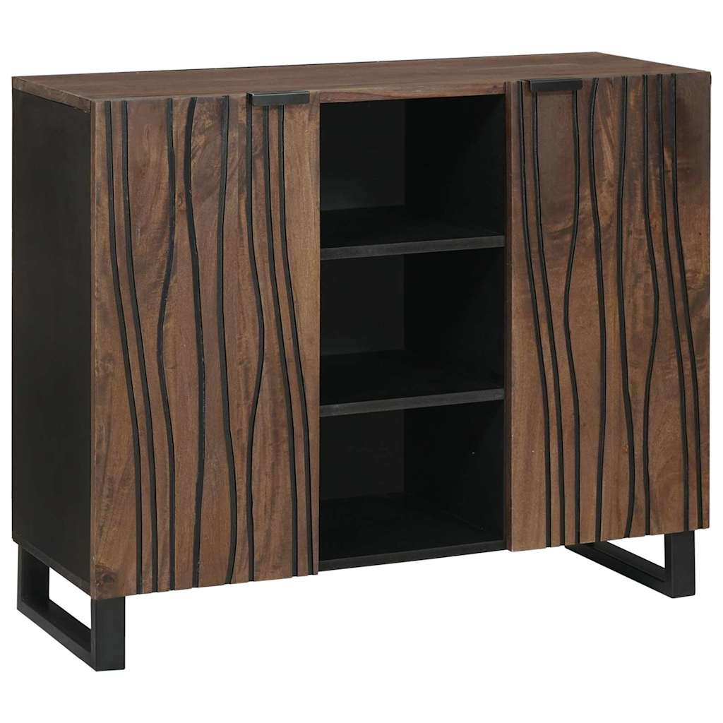 Buffet Marron 90 x 33 x 75 cm bois de manguier massif - XIOS