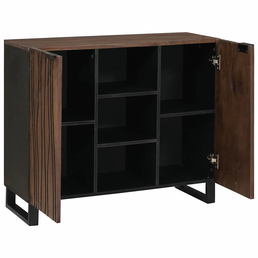 Buffet Marron 90 x 33 x 75 cm bois de manguier massif - XIOS