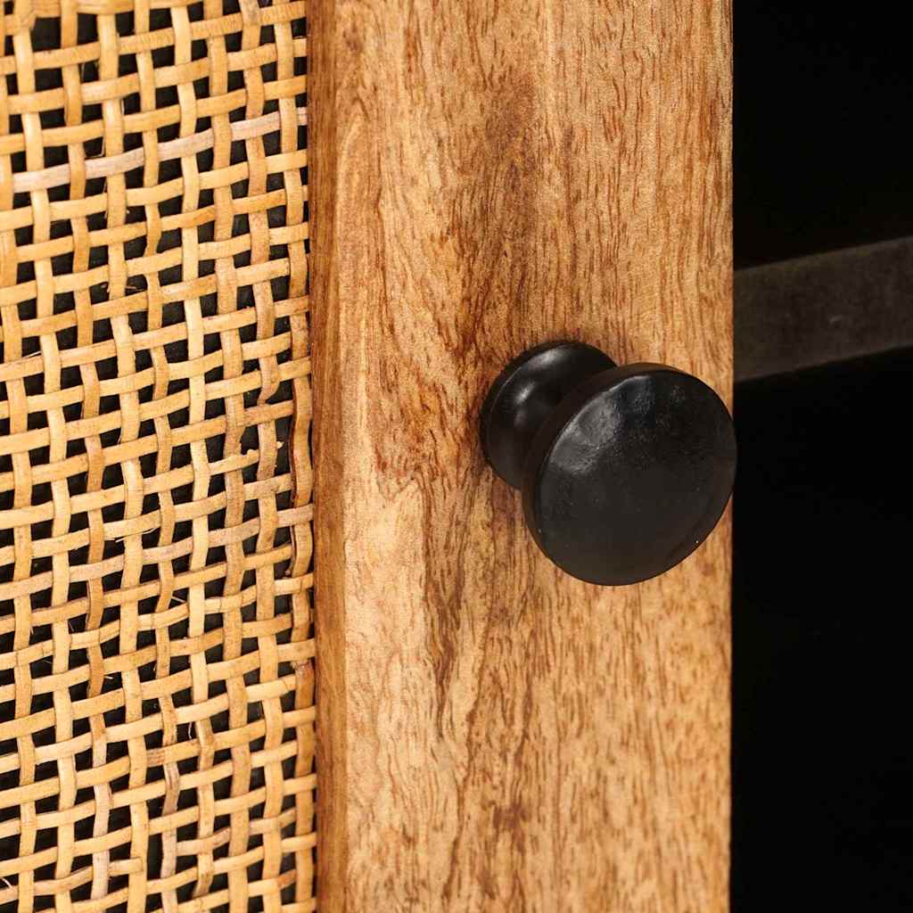 Meuble TV Marron 105 x 33,5 x 46 cm Bois de mangue massif - XIOS