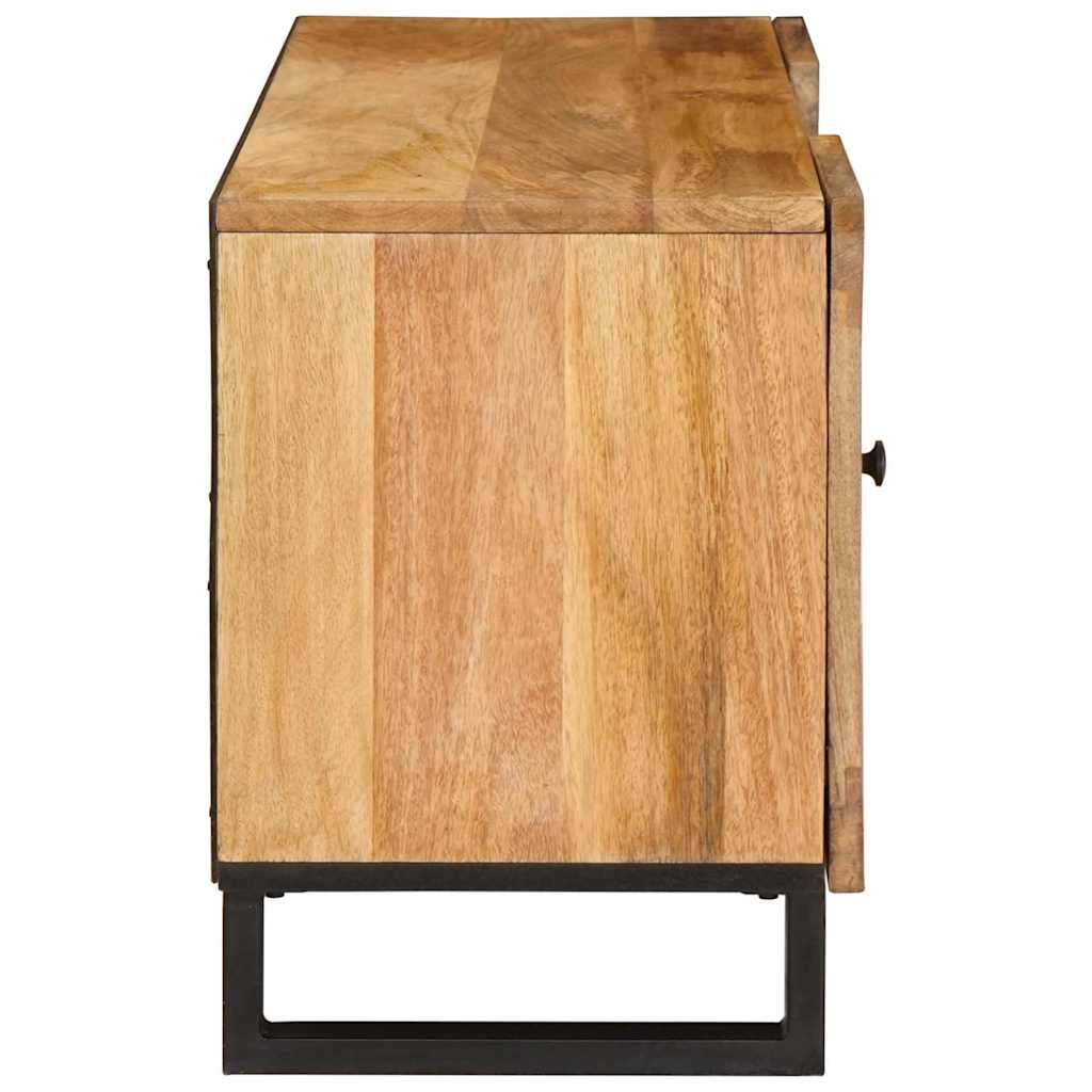 Meuble TV Marron 105 x 33,5 x 46 cm Bois de mangue massif - XIOS