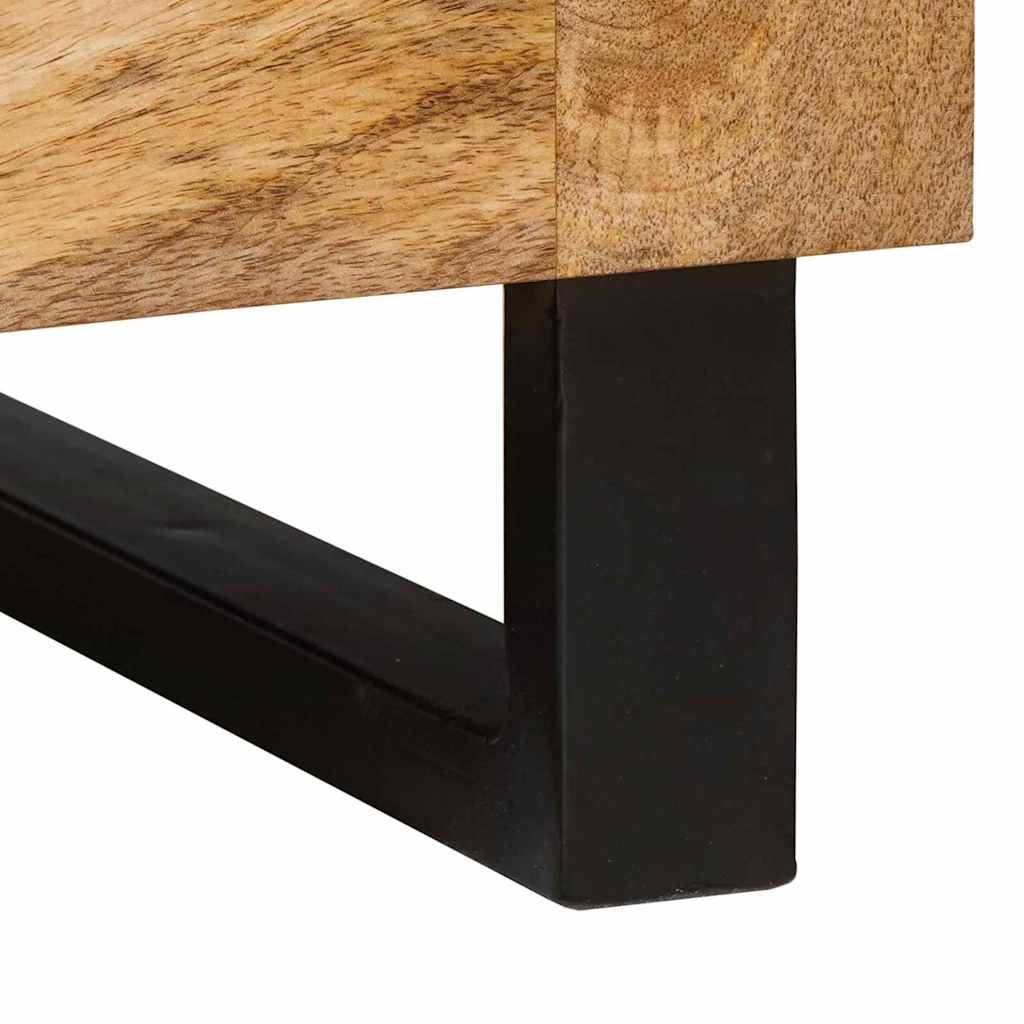 Table basse Naturel 80 x 50 x 40 cm Bois de mangue massif - XIOS